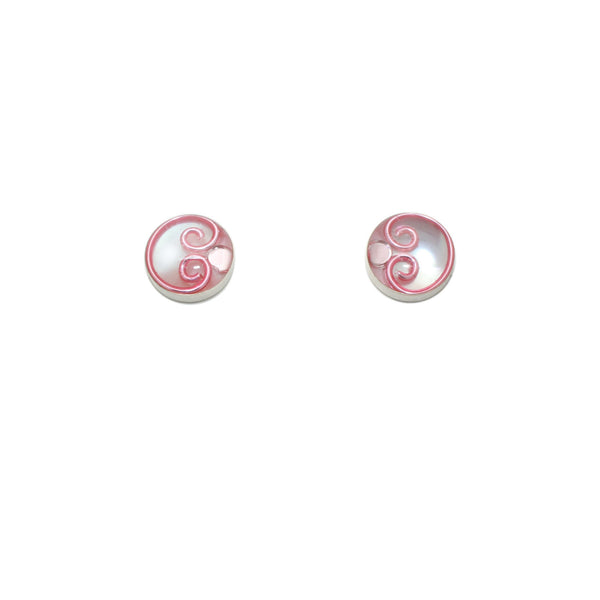 10mm Pink Mother of Pearl Studs