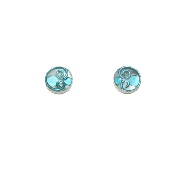 10mm Sky Mother of Pearl Studs