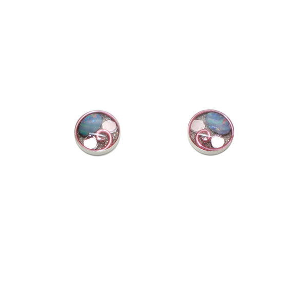 10mm Pink Opal Studs