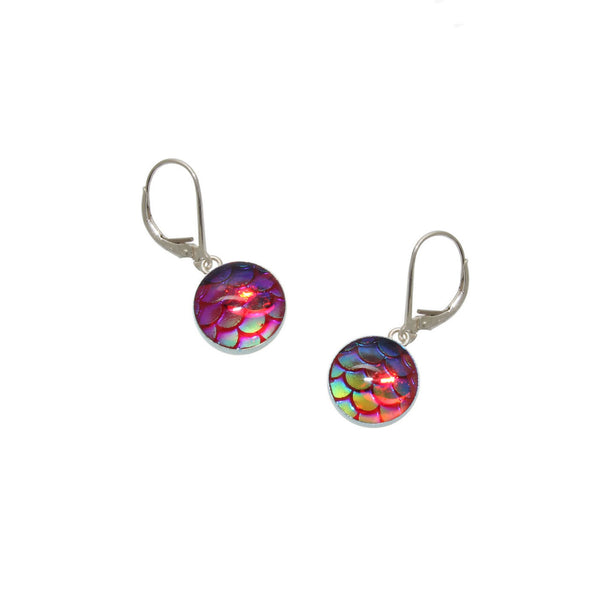 10mm Pink Mermaid Earrings