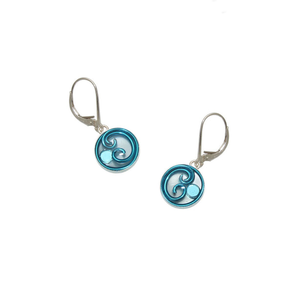 10mm Sky Mother of Pearl Earrings