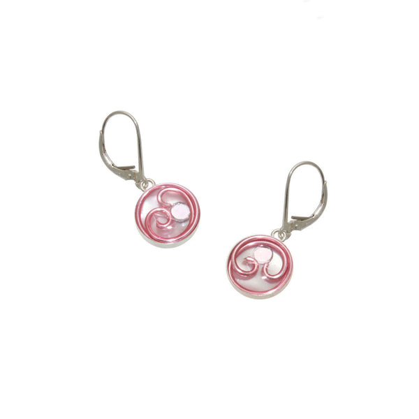 10mm Pink Mother of Pearl Earrings