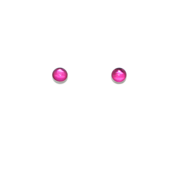 6mm Bright Pink Studs