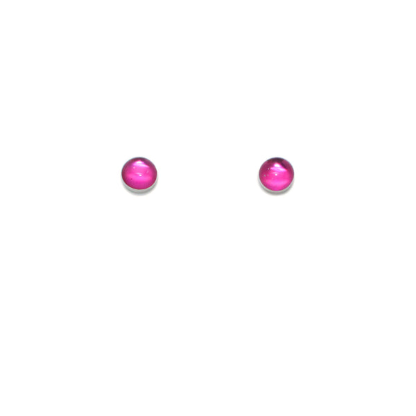 6mm Bright Pink Studs