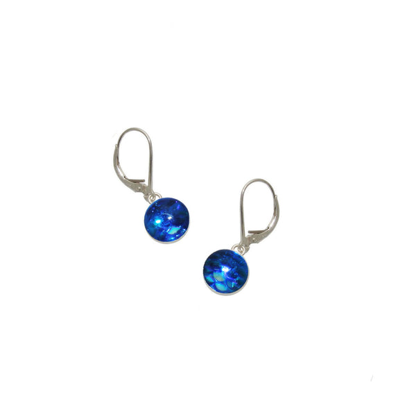 8mm Cobalt Mermaid Earrings