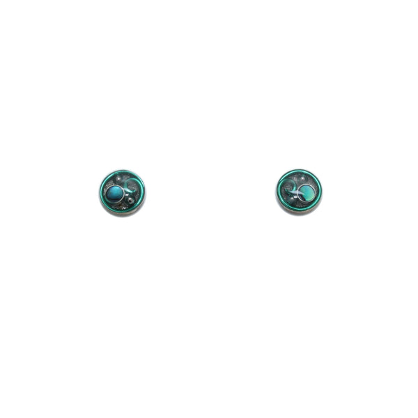 8mm Seafoam Abalone Studs