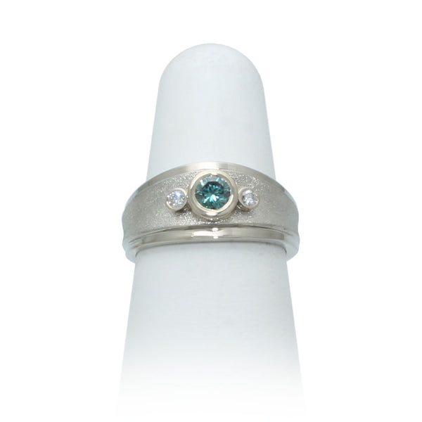 Size 6 - Blue Diamond Ring