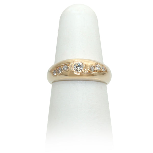 Size 6.25 - Yellow Gold Diamond Ring