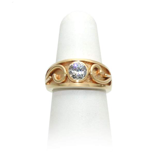 Size 6.25 - Yellow Gold Diamond Ring