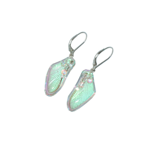 Iridescent Fairy Wing Earrings