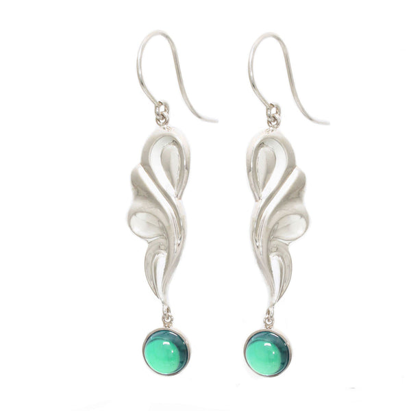 Mint Scroll Earrings