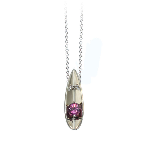 Reversible Rhodolite Pendant