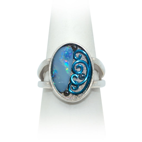 Size 9 - Sky Opal Ring