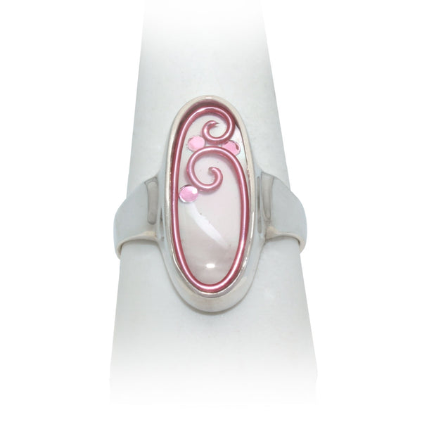 Size 10 - Pink Mother of Pearl Ring