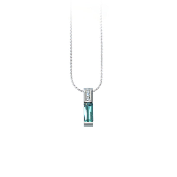 Seafoam Green Tourmaline Pendant