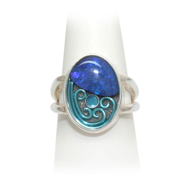 Size 10 - Sky Opal Ring