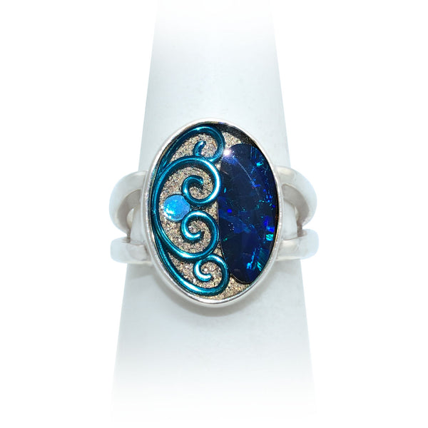 Size 8 - Sky Opal Ring