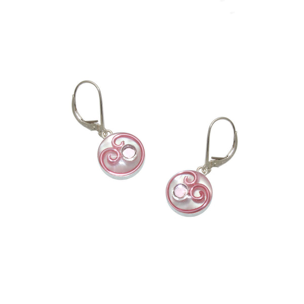 10mm Pink  Mother of Pearl Earrings