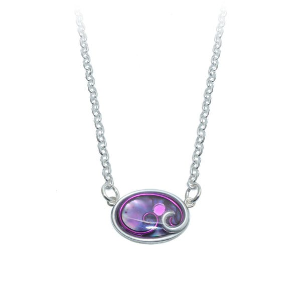 18x13mm Purple Abalone Necklace