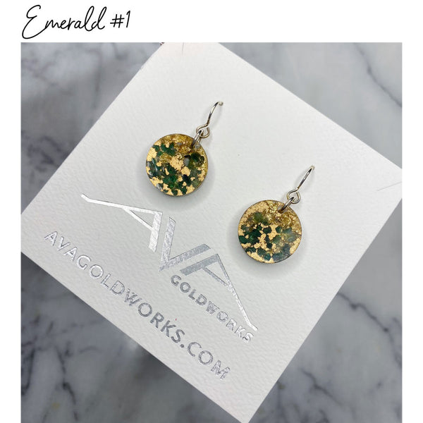 Emerald Gem-Pop Earrings