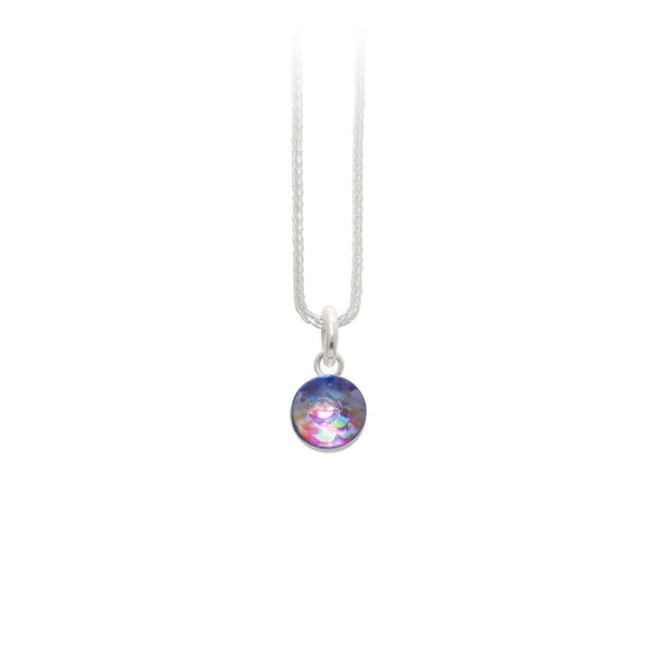 8mm Purple Mermaid Pendant