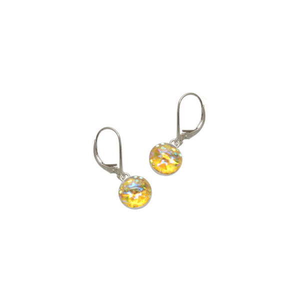 8mm Yellow Mystique Earrings