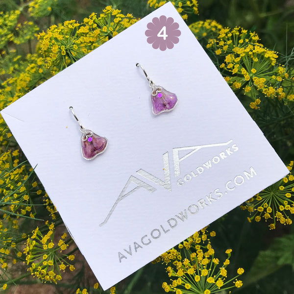 Purple Bloom Earrings