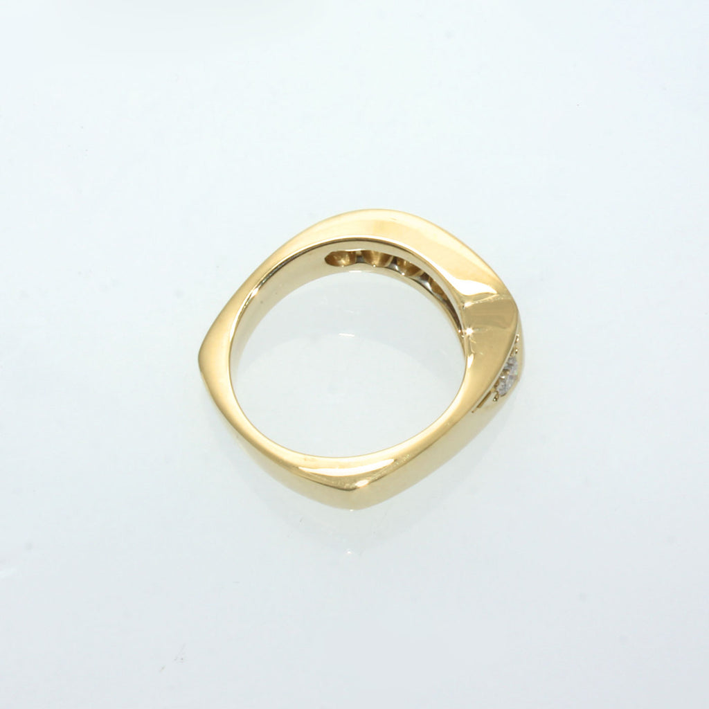 Size 7 - Blue Sapphire & Diamond Ring | AVA Goldworks