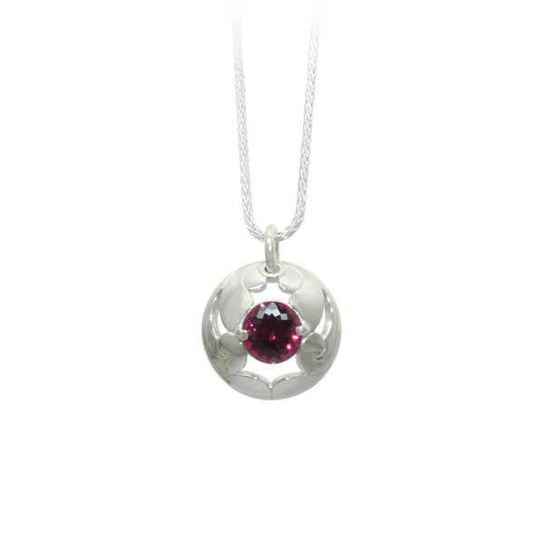 Rhodolite Garnet Lace Pendant