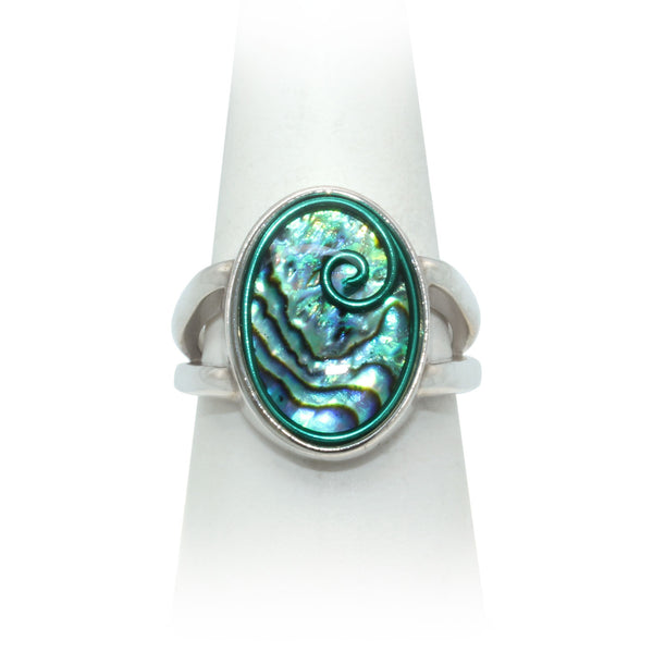 Size 9 - Seafoam Abalone Ring