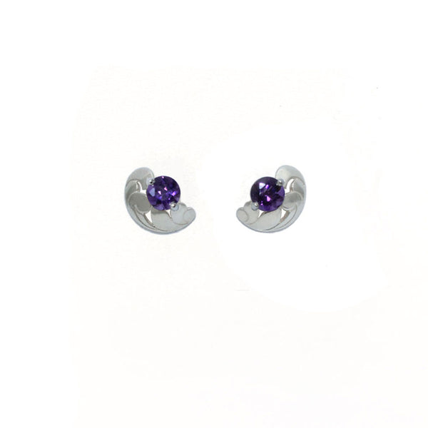 Amethyst Lace Earrings