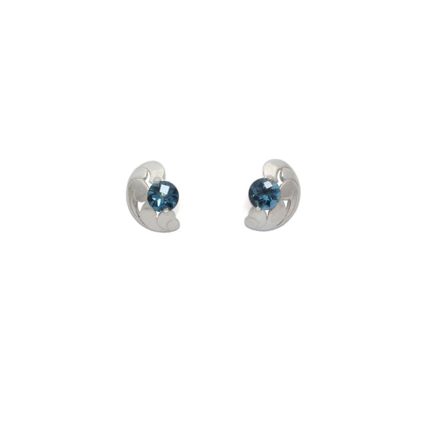 London Blue Topaz Lace Earrings