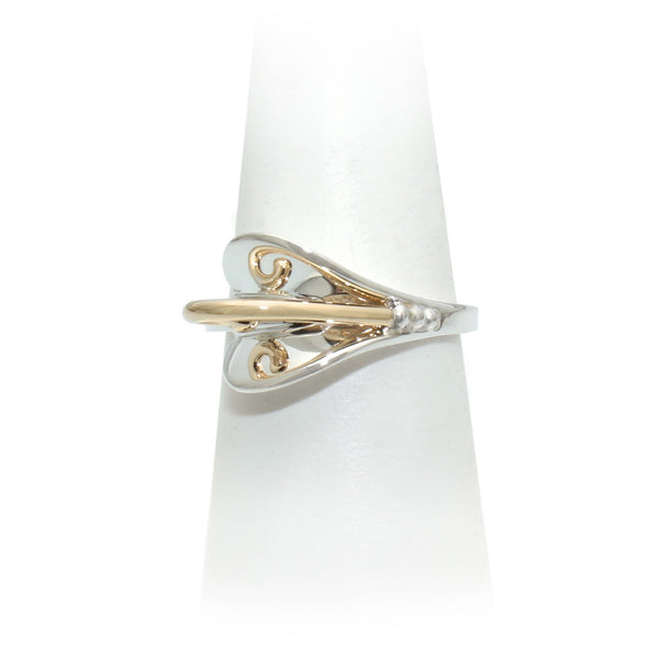 Size 7.5 - Silver & Gold Ring