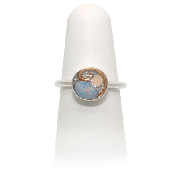 Size 6 - Copper Opal Ring