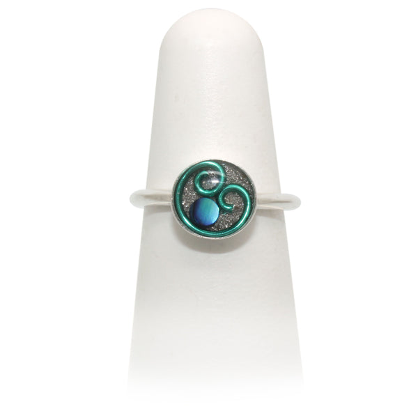Size 6 - Seafoam Abalone Ring