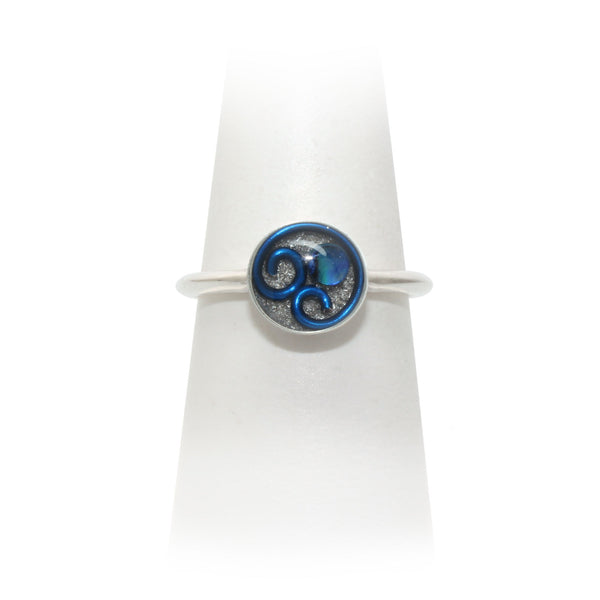 Size 8 - Blue Abalone Ring