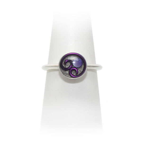 Size 8 - Purple Abalone Ring