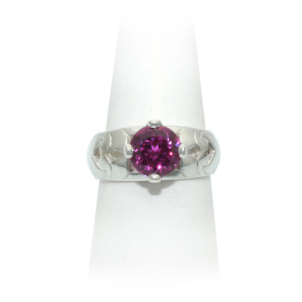 Size 8 - Raspberry Sapphire Ring
