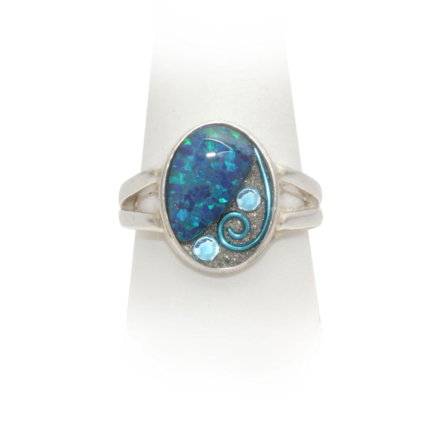 Size 10 - Sky Opal Ring