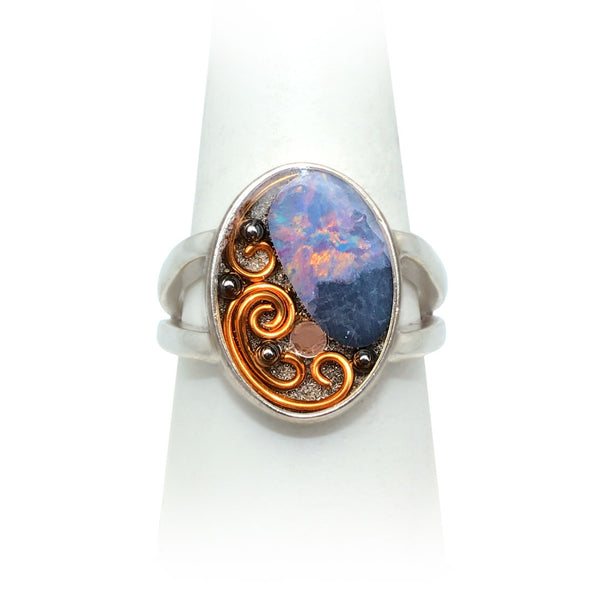 Size 10 - Copper Opal Ring
