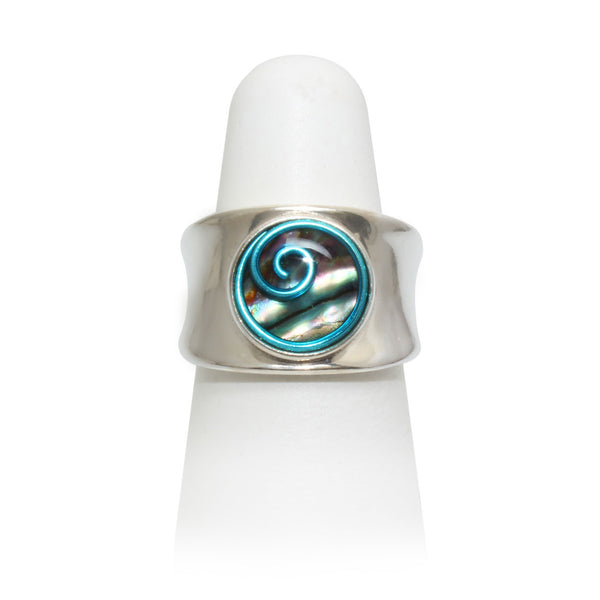 Size 5.5 - Sky Abalone Ring