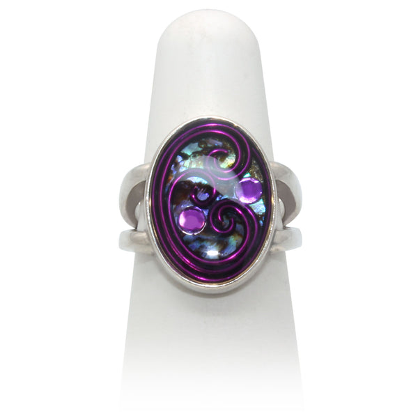 Size 6.5 - Purple Abalone Ring