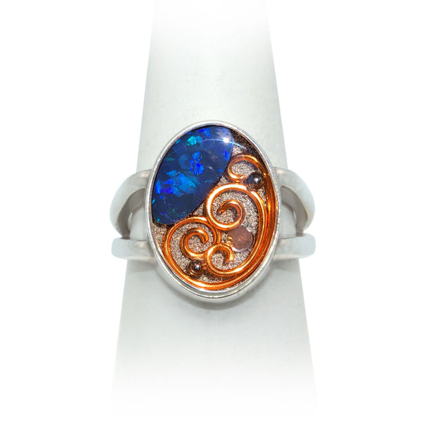 Size 9 - Copper Opal Ring