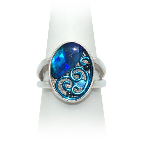 Size 9 - Sky Opal Ring